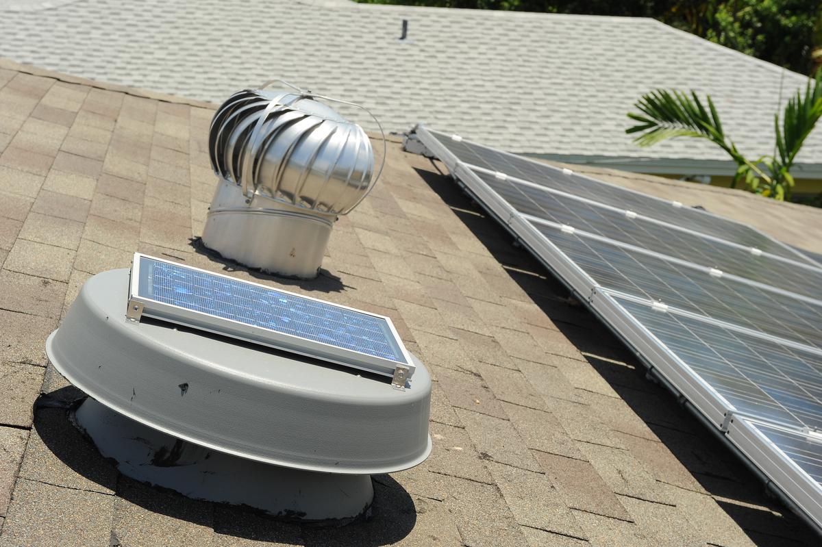 solar attic fan