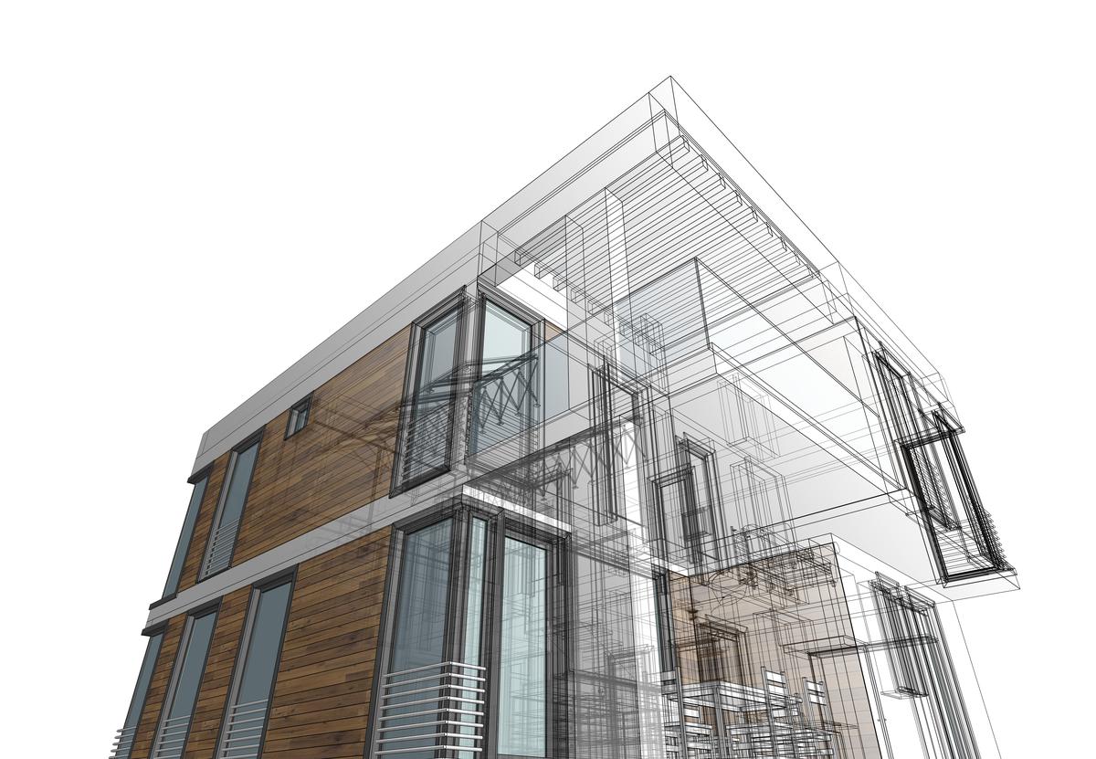 3d illustration of architecture design