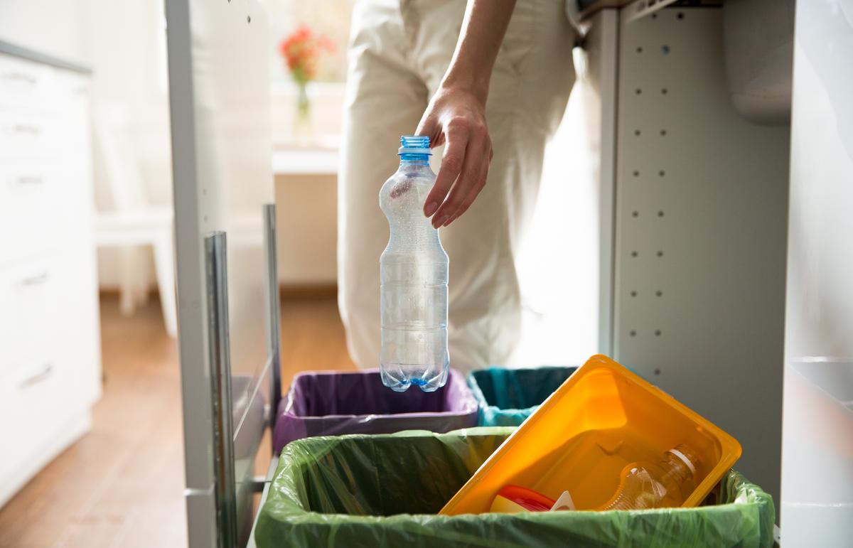 Open up space by storing your trash bin appropriately.