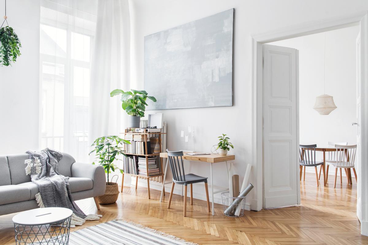 Consider trendy interior design styles such as Scandi to create a bright indoor atmosphere.