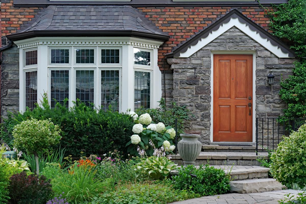 Bay windows can really spruce up your home’s facade.