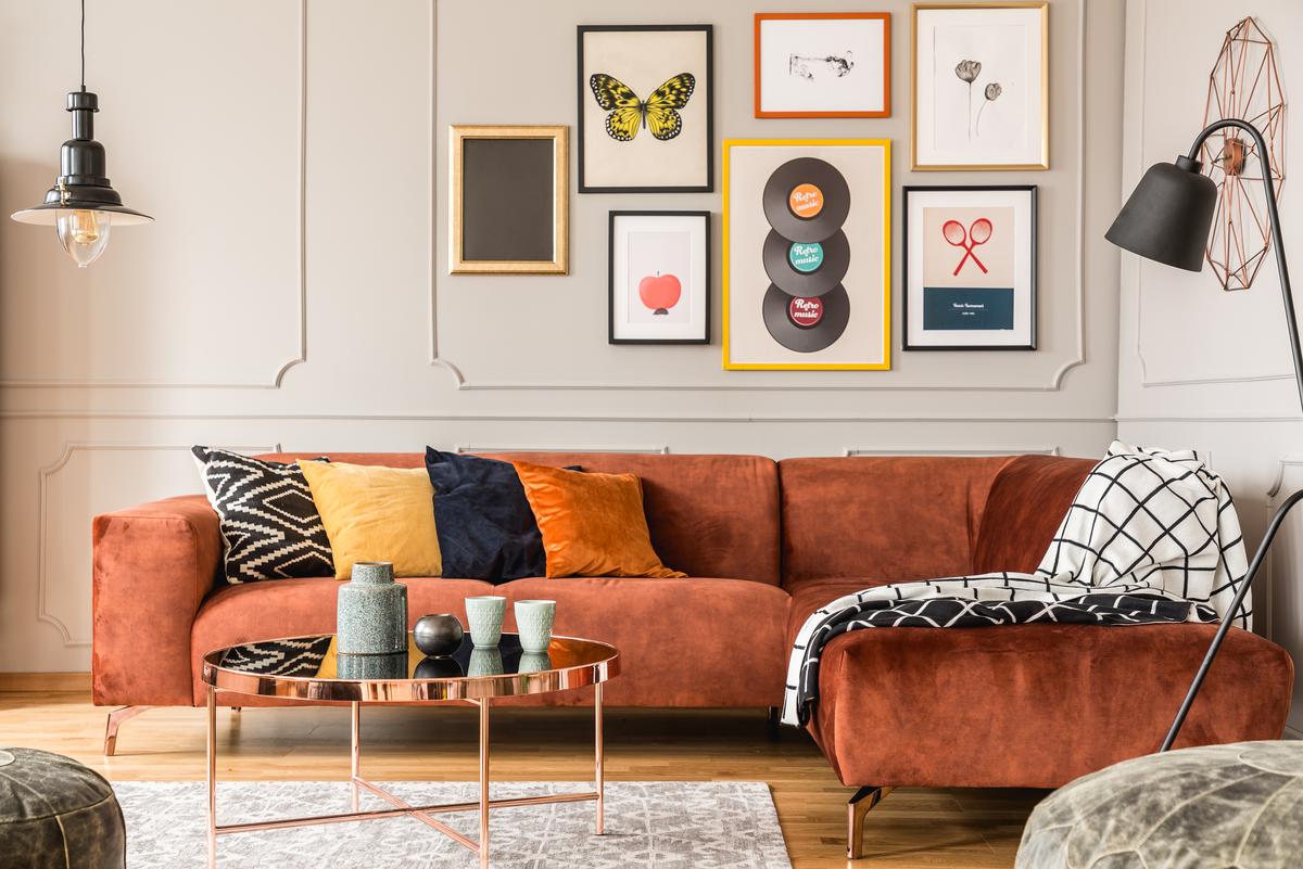 This year, personalize your space with an eclectic living room.