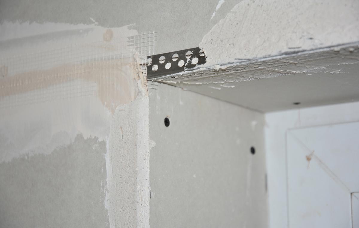 Corner beads come in various materials including metal, vinyl, and paper.