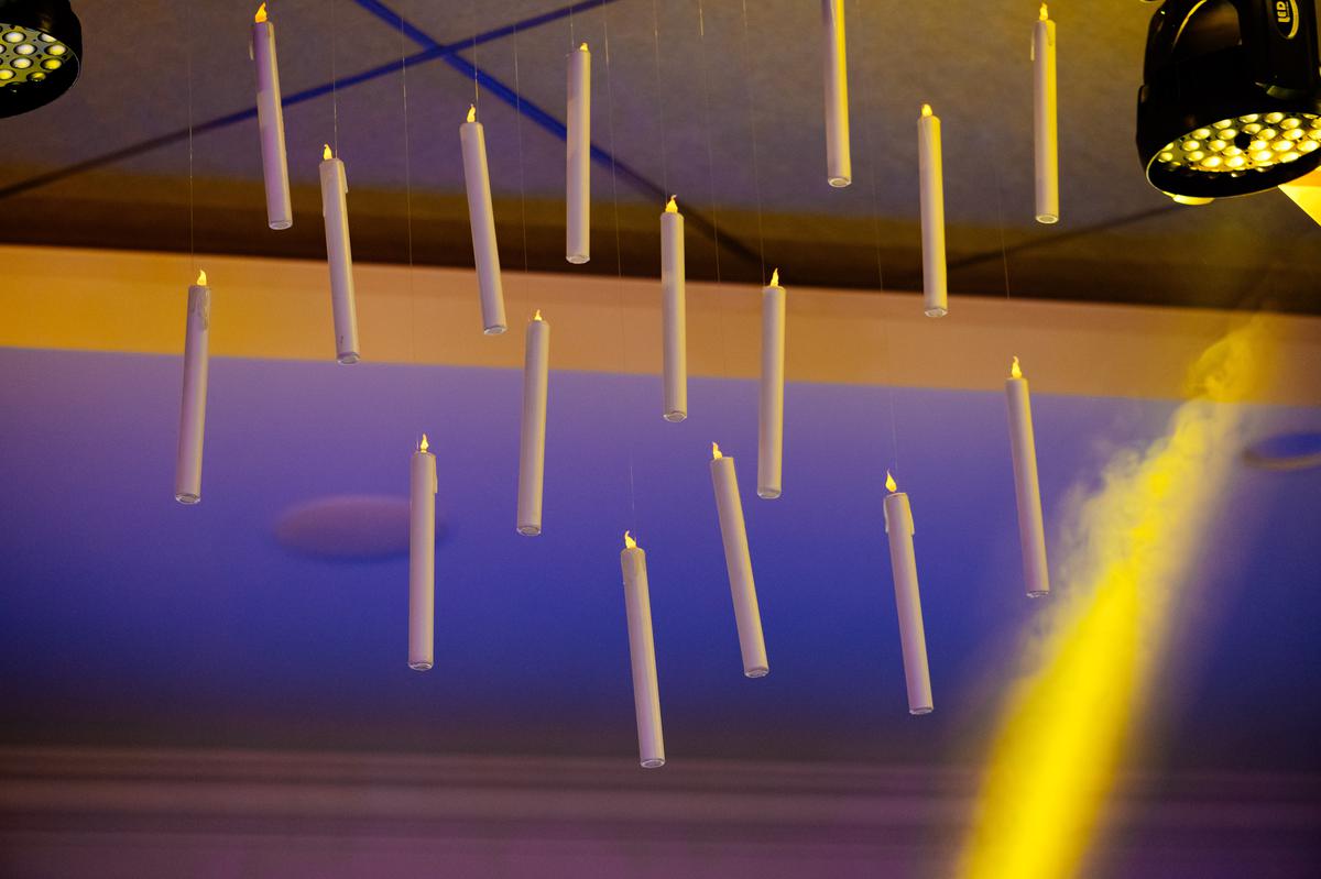 There is a magical allure of floating candles.