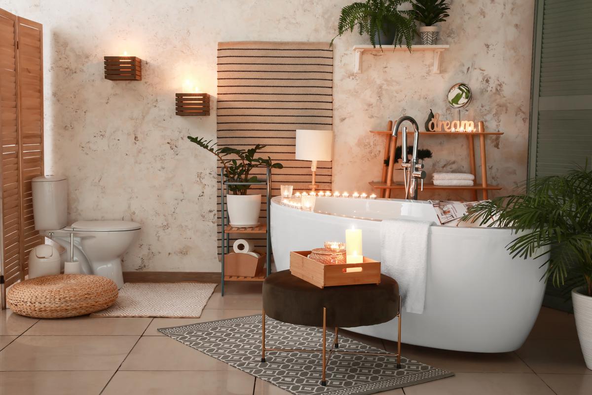 A modern spa bathroom is an ultimate way to unwind after a hard day.