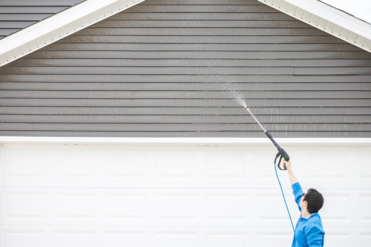 Power washing may not be the best solution for dirty siding, so hire a pro for the best job.