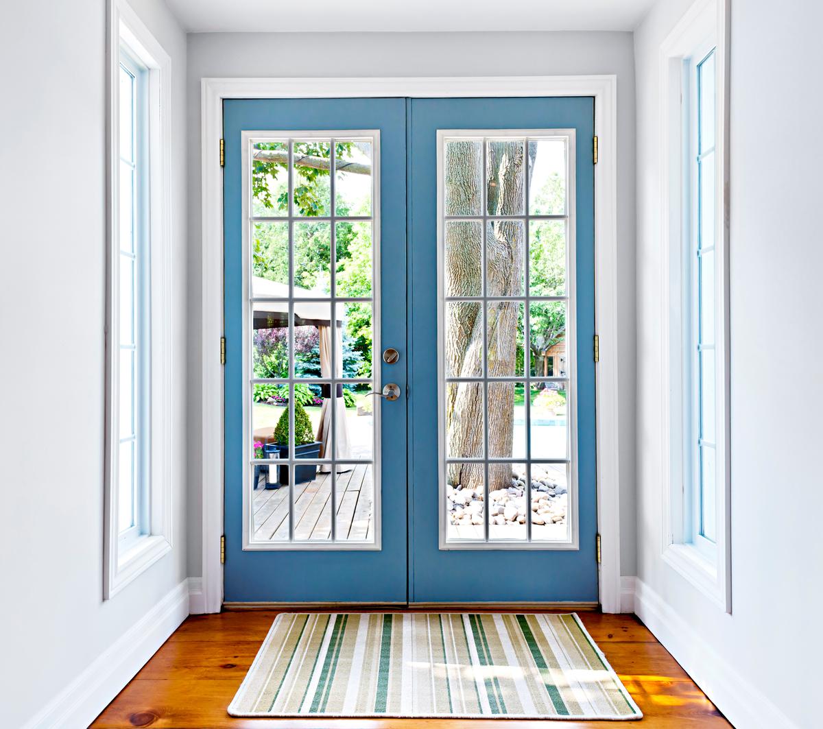 French doors come in a variety of different colors and configurations.