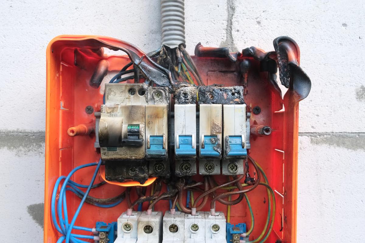A panel box that’s burnt or emitting a burning smell is a serious cause for concern.