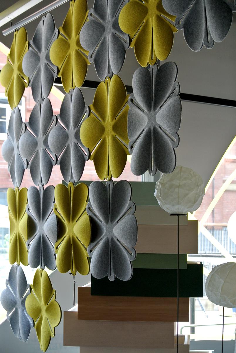 Artwork Seamlessly Divides an Open Concept Space