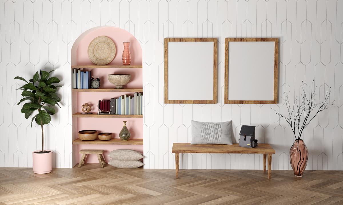 Built-in Shelving Does the Trick