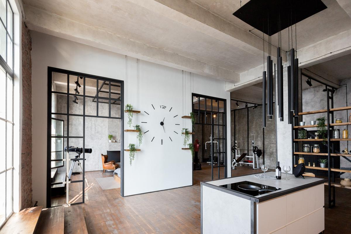 Chic and Tasteful Decor for An Industrial Studio Apartment