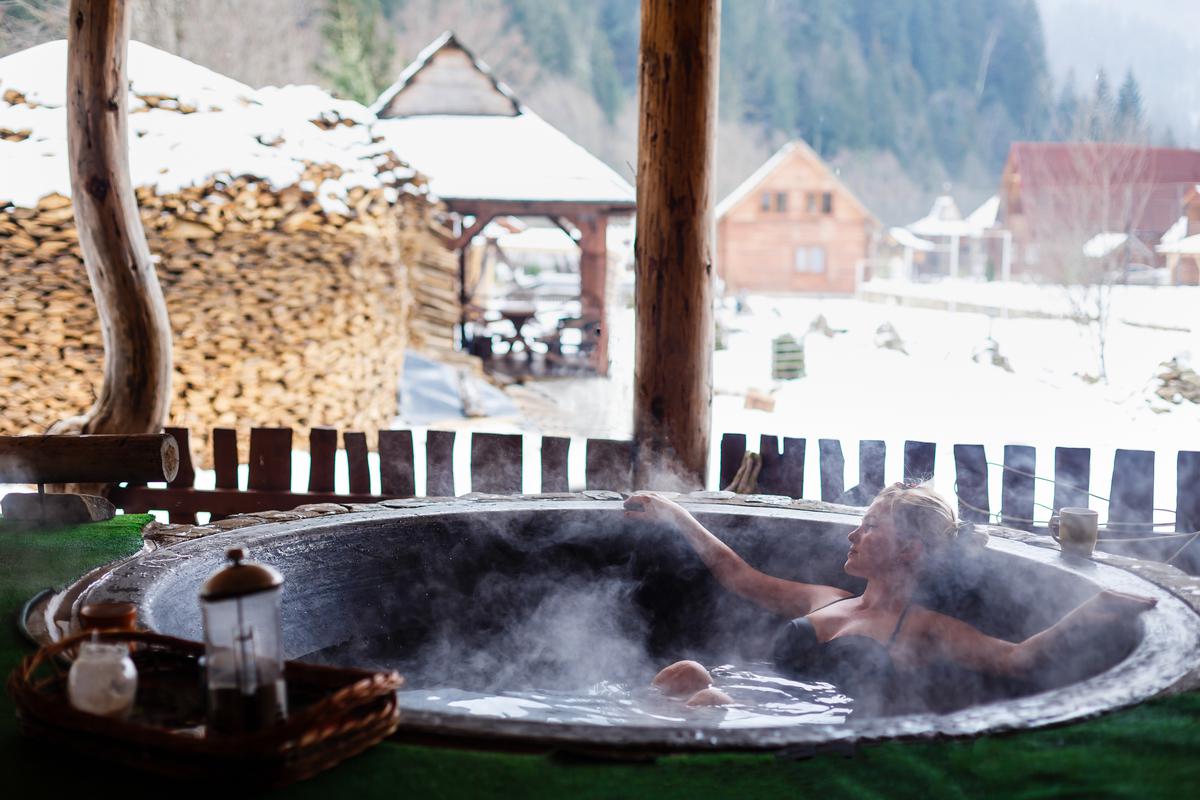 Combine Rustic and Comfort With a Wood-Fired Hot Tub, Scandi-Style