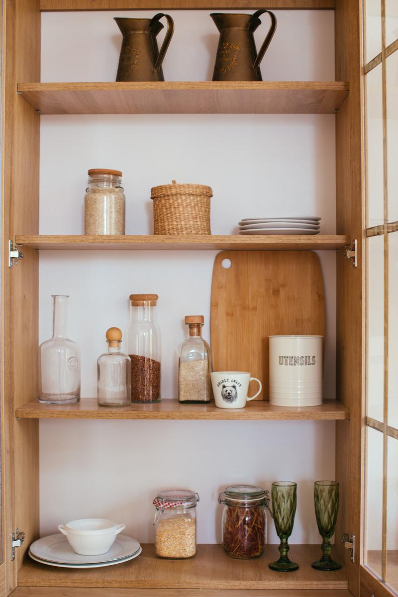 Convert Cabinet Space Into Mini Pantries