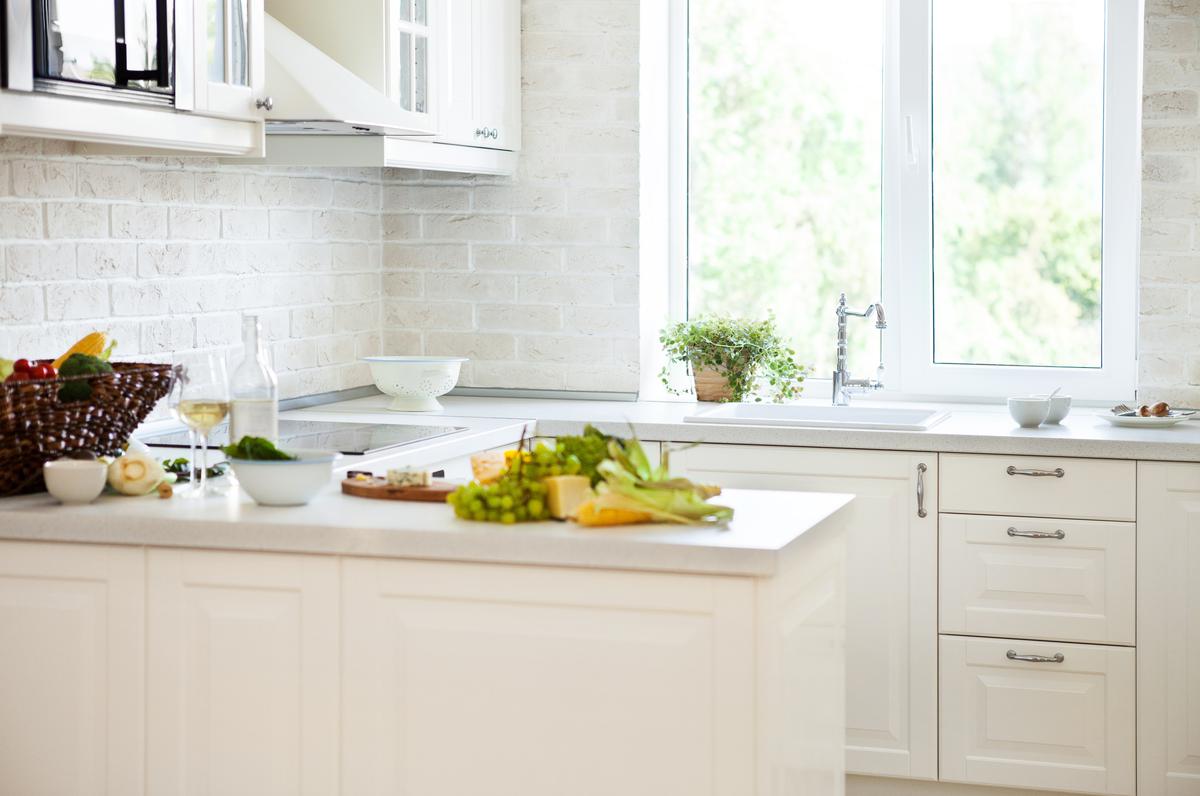 Enjoy handcrafted quality with shaker cabinetry.