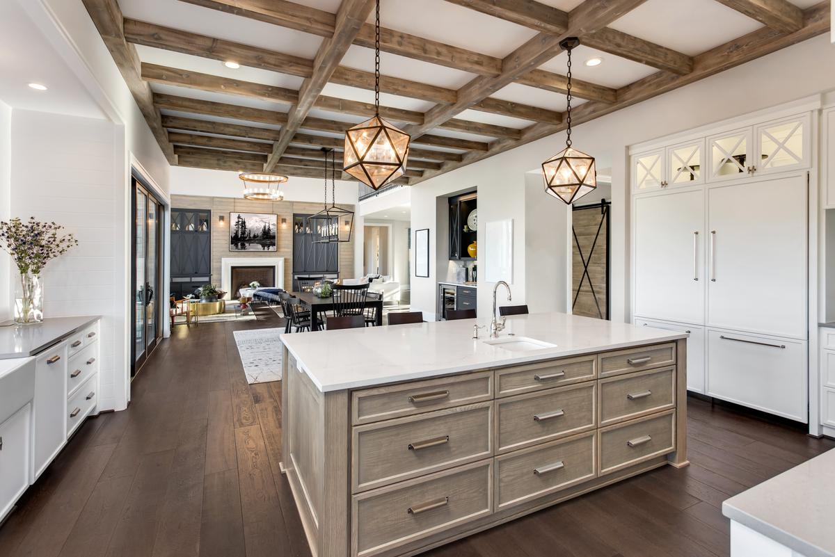 Farmhouse Style Rustic Beamed Ceilings for Regal Coziness