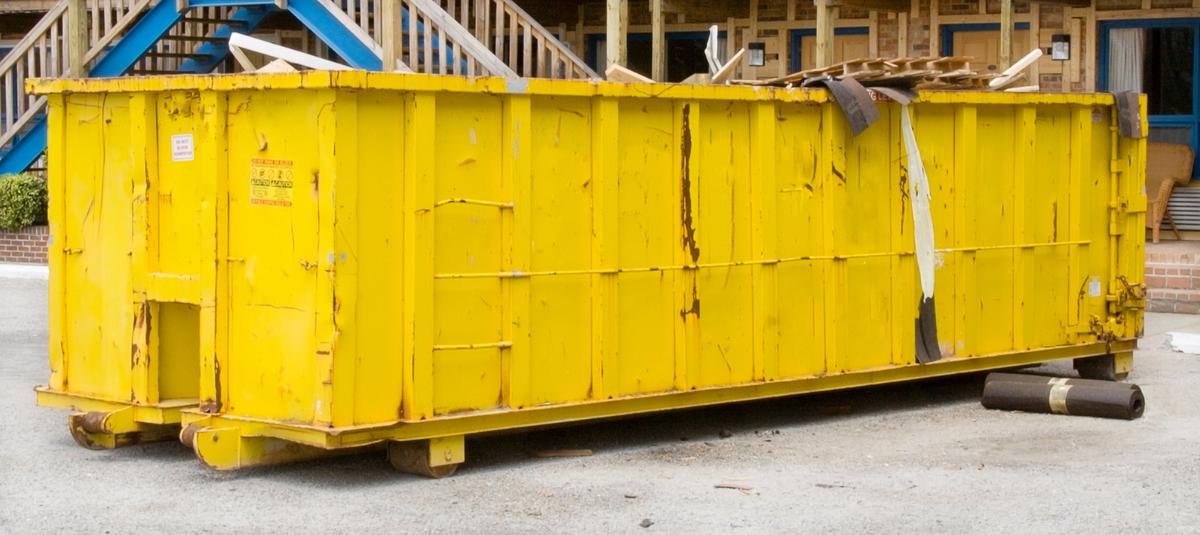 Heavy-duty construction dumpsters make handling heavier material easier.