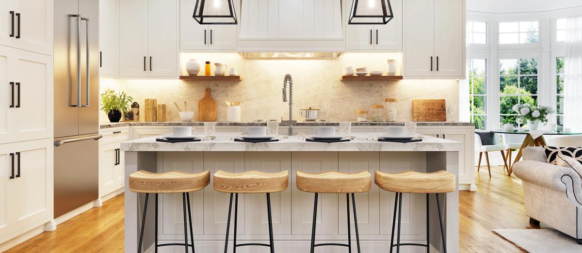 How Your Kitchen Island Can Double As a Dining Table