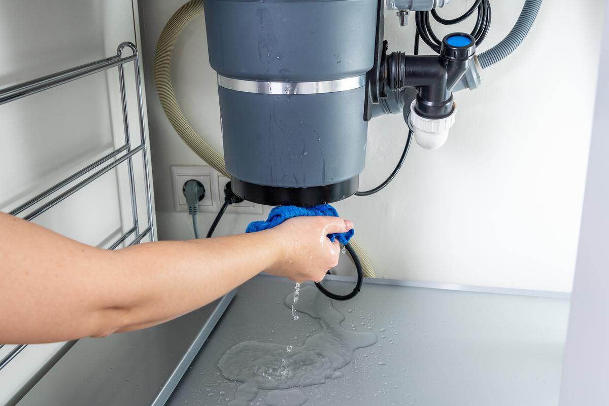 How to Deal With a Leaking Garbage Disposal
