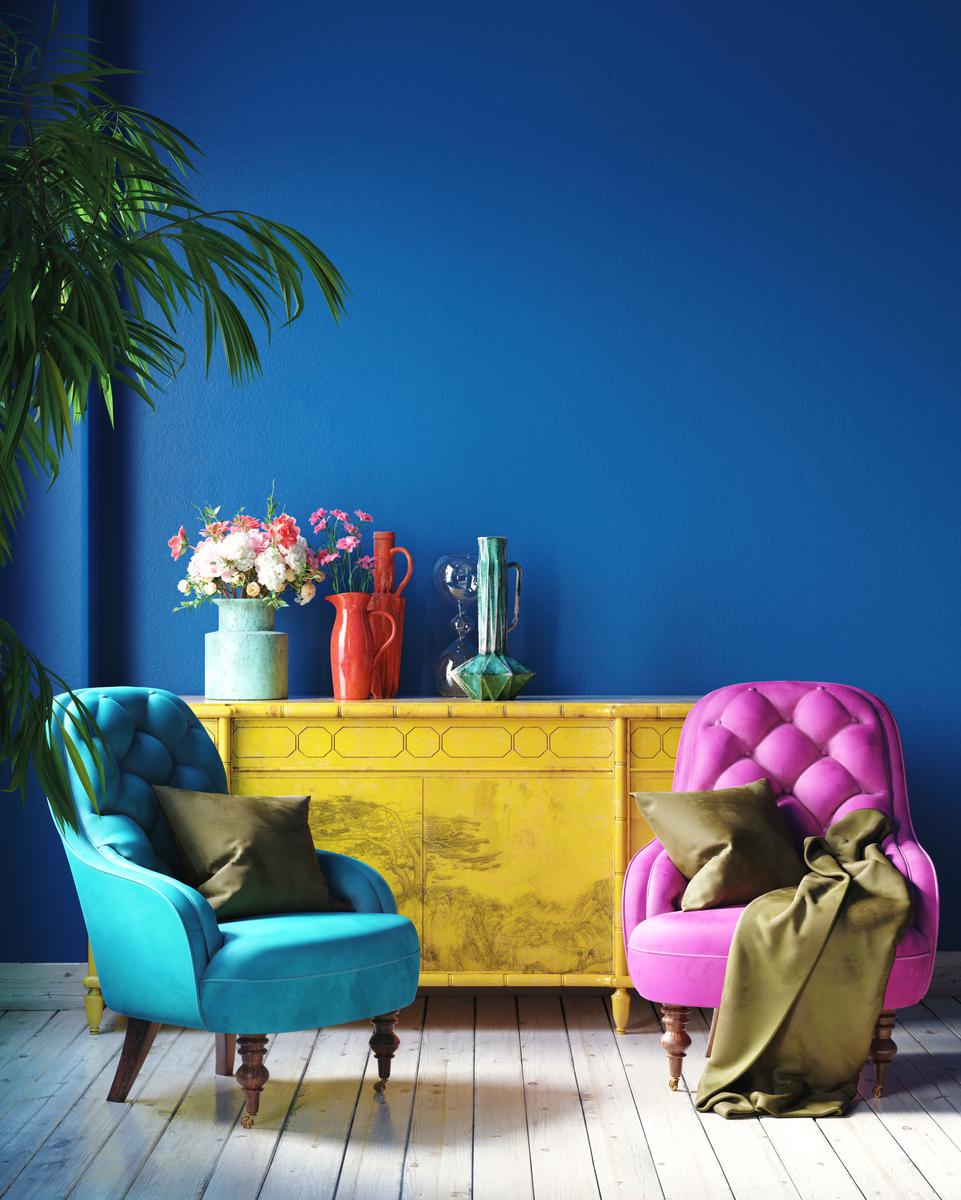 How to Implement Vibrant Colors Into Maximalist Interior