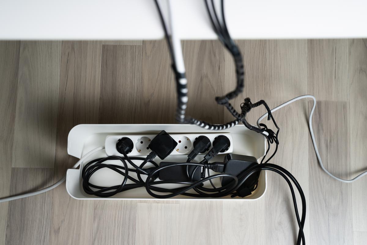 Keep Your Cords in a Box to Declutter Your TV Space