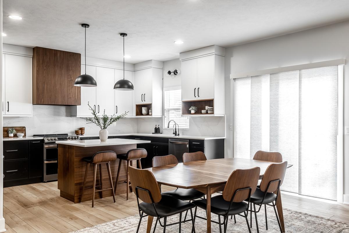 Step into the charm of a mid-century modern kitchen, where sleek lines and retro flair meet contemporary comfort.