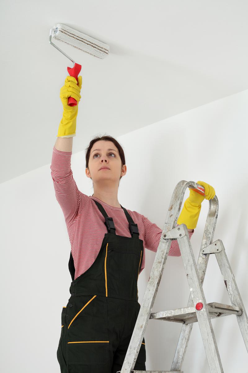 Painting is a Part of the Ceiling Raising Project You Can Take On
