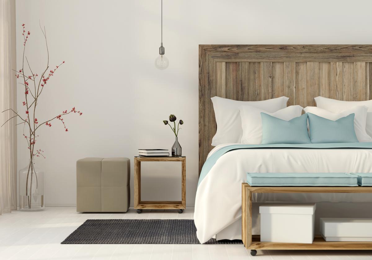 Create balance and positive energy with perfectly paired nightstands and thoughtfully proportioned furniture in your Feng Shui-inspired bedroom.