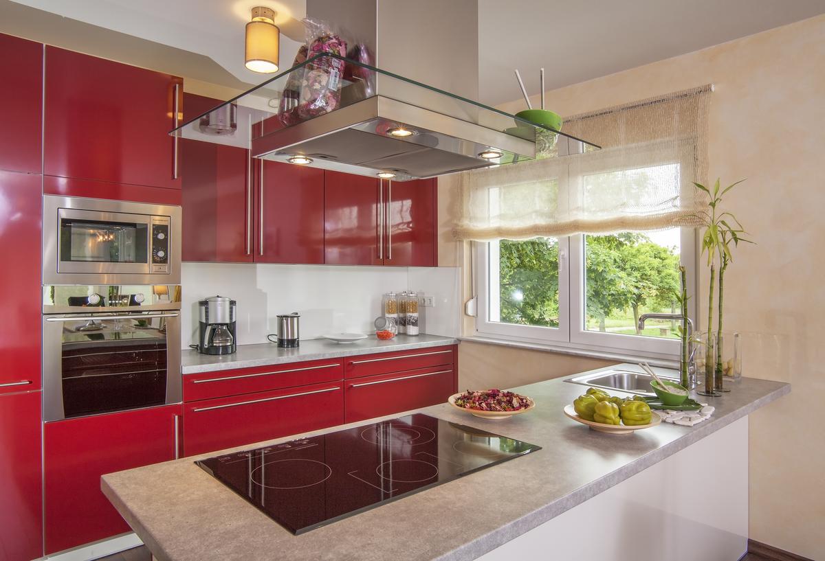 Red Cabinets Can Serve as the Perfect Contemporary Minimalist Kitchen Interior