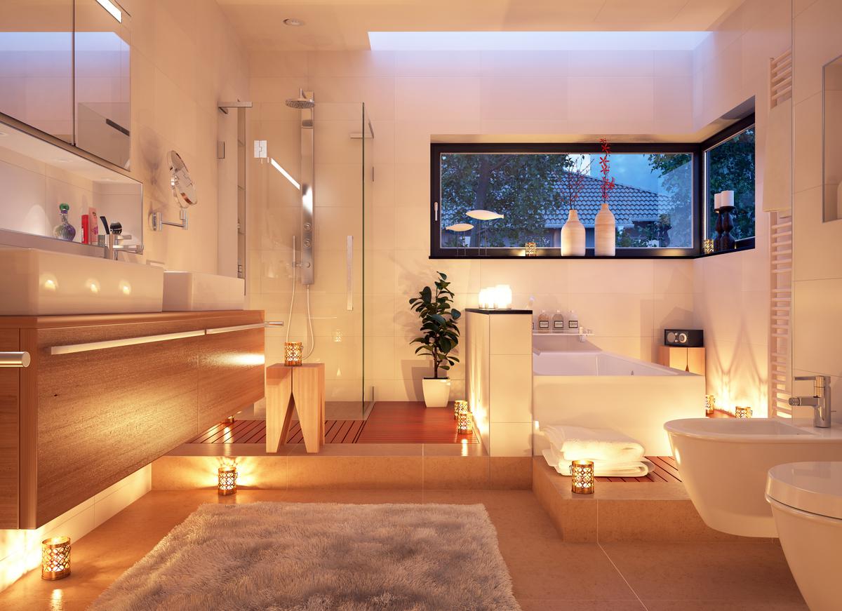 Spa-Style Bathrooms Are Havens of Relaxation