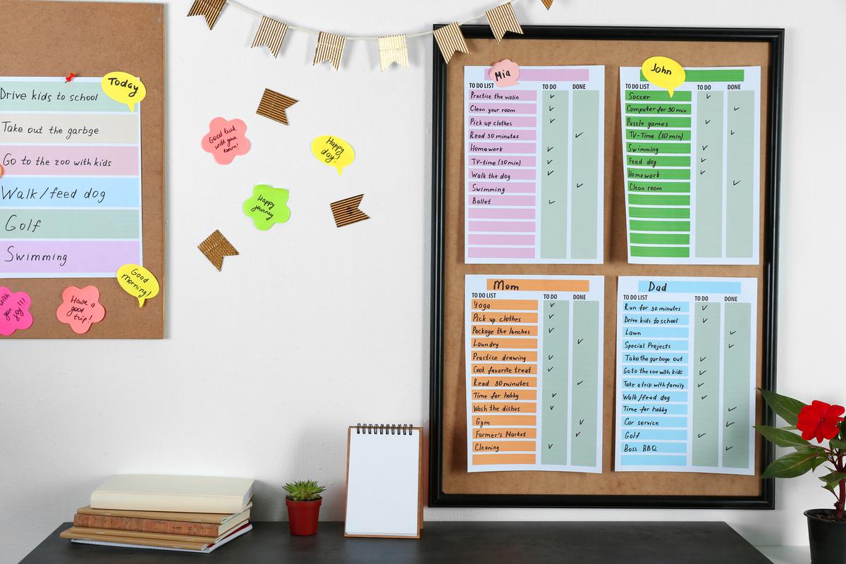 Staying Posted With a Schedule Board