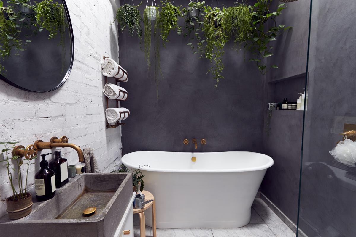 Stylish and Sleek Concrete Bathroom Vanity Design