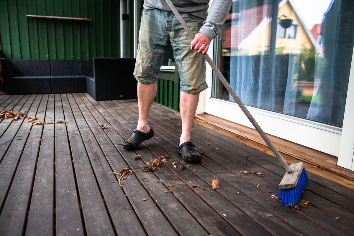 Sweeping Helps Keep Your Deck Fresh
