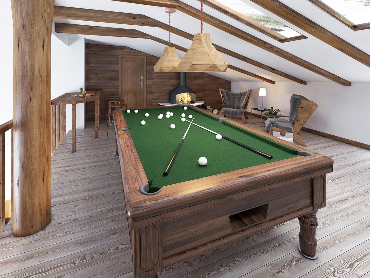 The Attic, Basement, or Garage Are Perfect for an Add-On Game Room