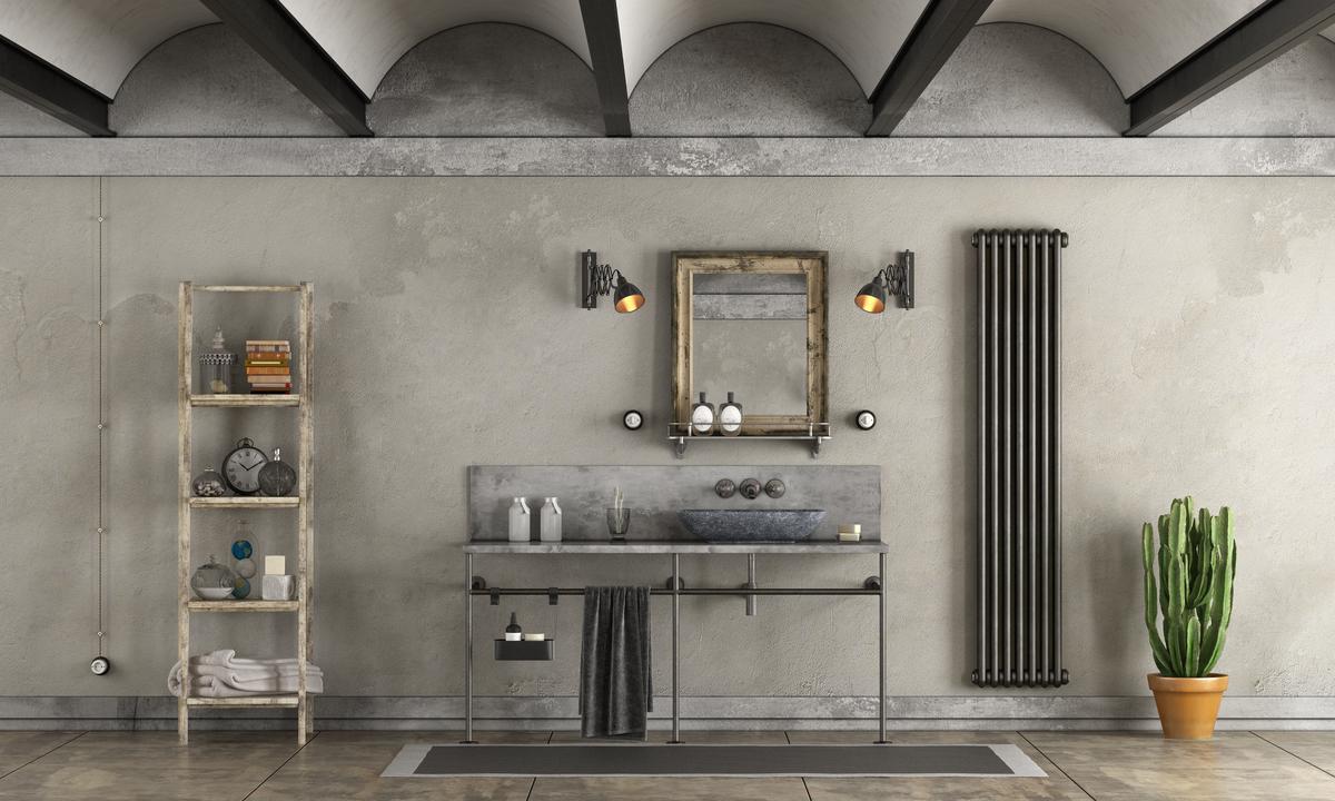 The Industrial Mirror Design Can Give Your Bathroom Interior a Unique Look