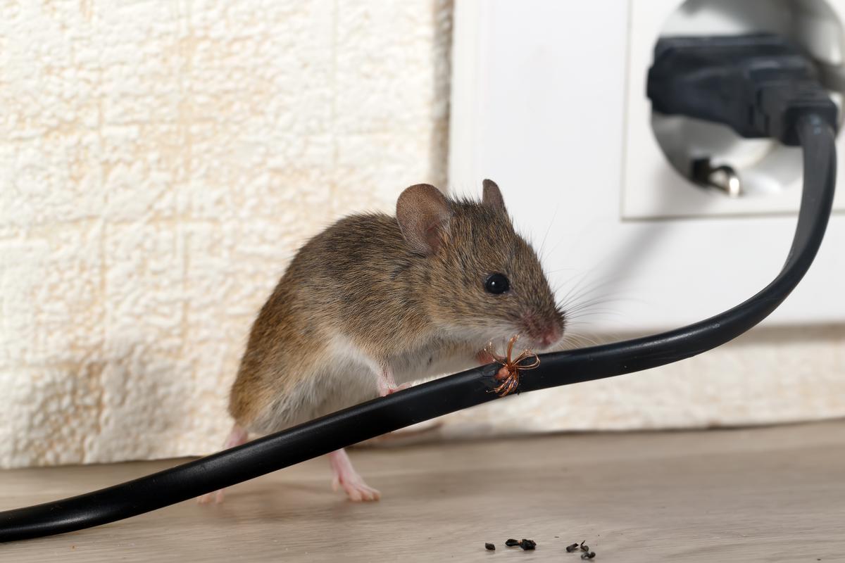 Rodents love chewing on electrical cables, and this can cause a fire.