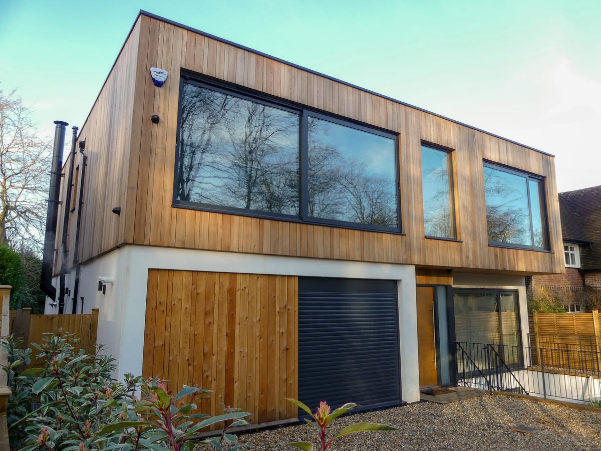 A Classy Rustic Look with Exterior Wood Cladding