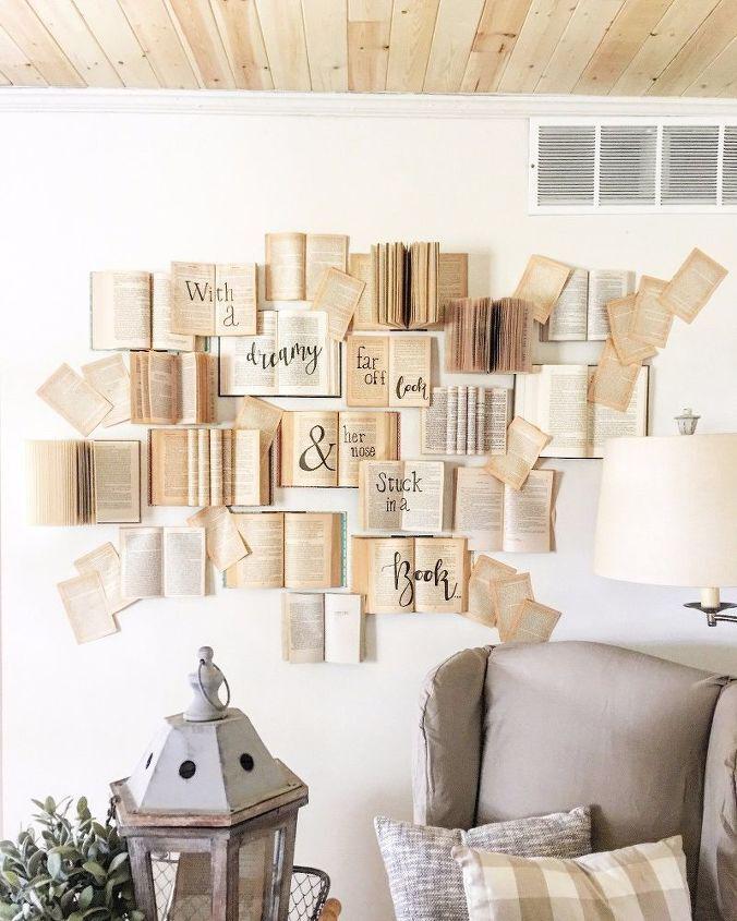 DIY Book Wall Art Tutorial