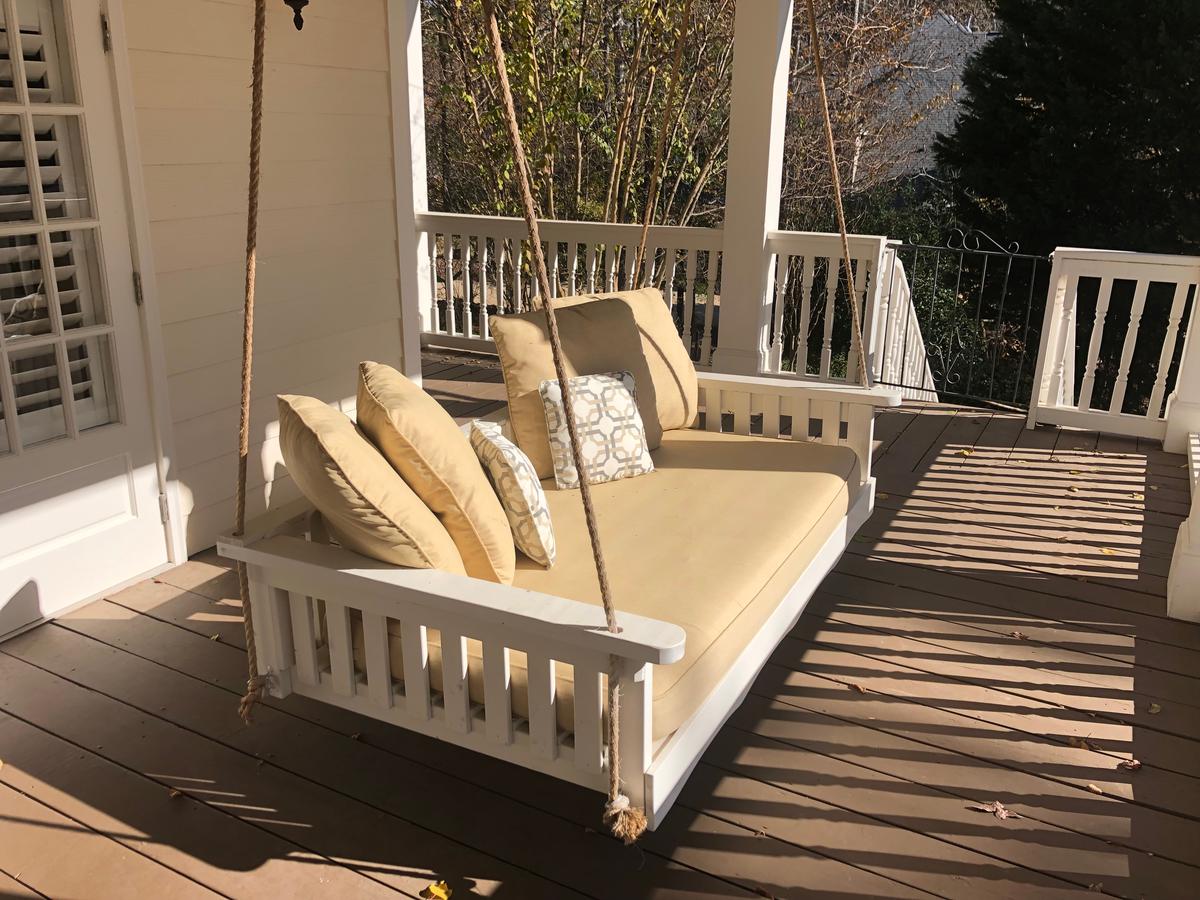 Dressing Your Porch Swing Up for Style and the Weather
