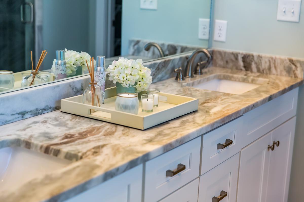 Touch the smooth, high-quality materials and finishes of your bathroom vanity, adding a touch of elegance to your personal space.