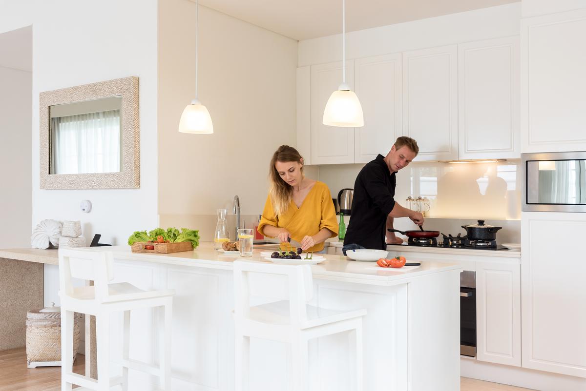 Consider remodeling your home to accommodate two for chores and enjoyment.