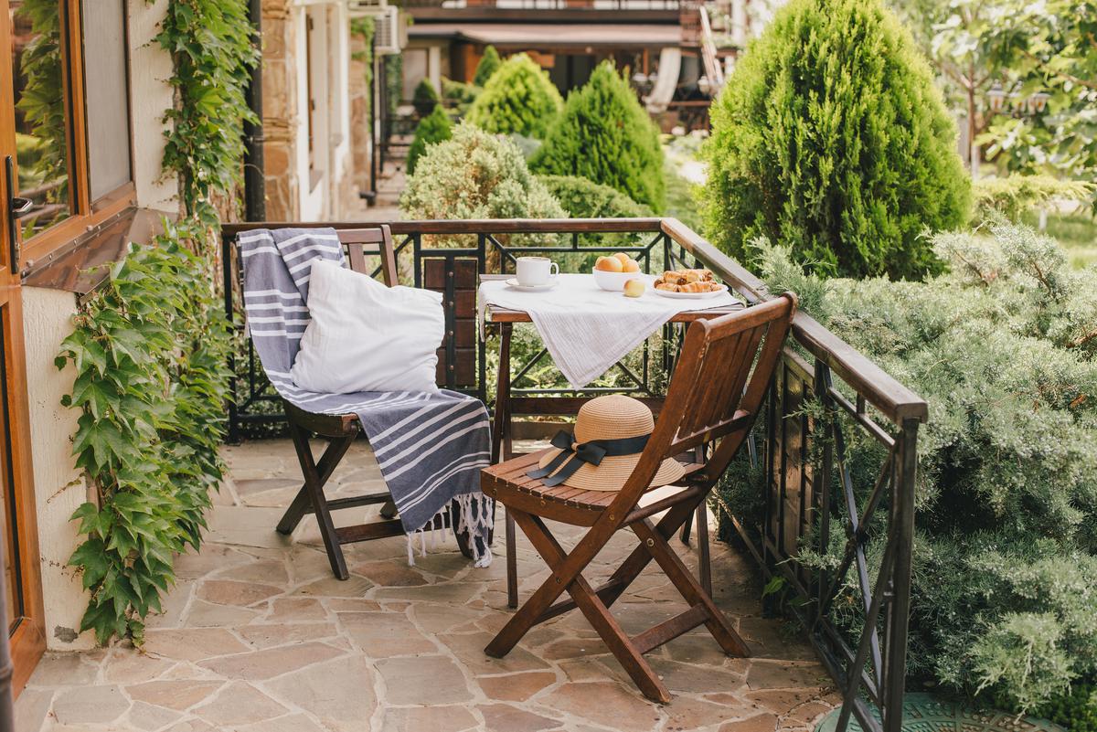 Intimate outdoor escapes are possible in many homes.
