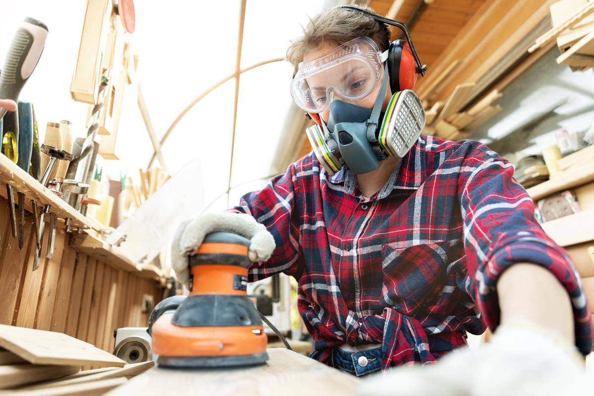 Wearing a HEPA mask is highly advisable if you plan to work in an environment with a lot of particulate matter, such as sawdust.