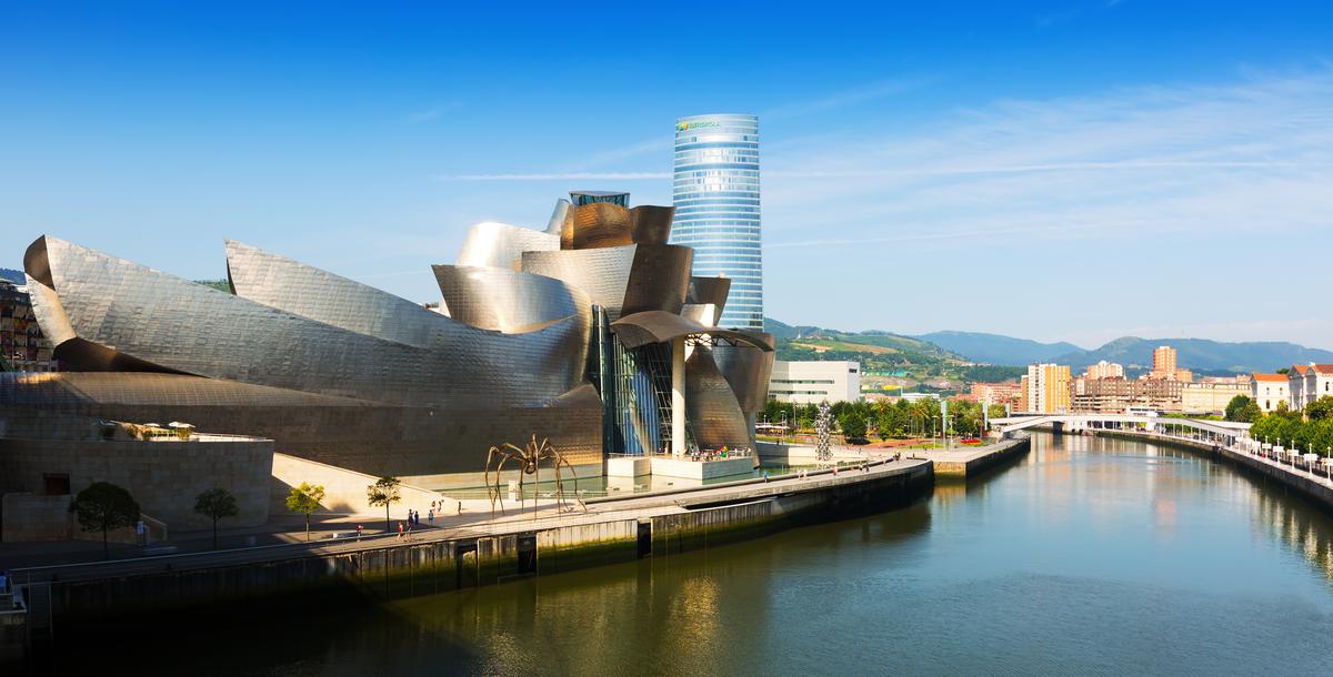 Deconstructivist structures such as the Guggenheim Museum in Bilbao, Spain are meant to stand out by rejecting conventional building methods and styles.