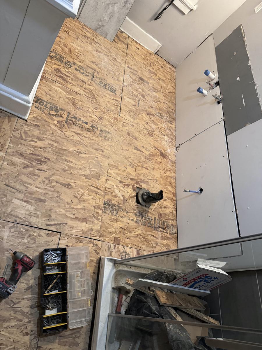 Bathroom Floor & Wall Repair/Remodel