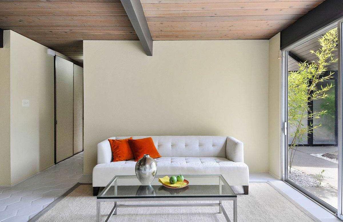 Mid-century modern family room